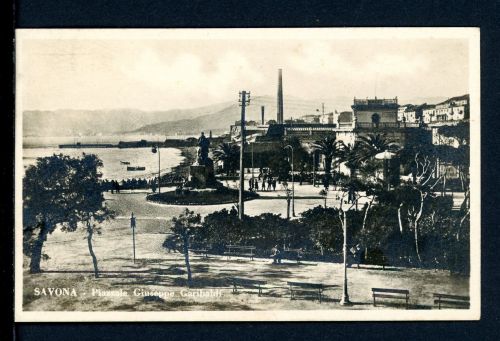 AK Savona, Italien 1930 Platz Giuseppe Garibaldi