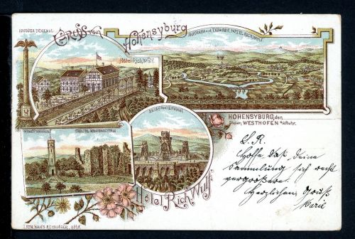 AK Hohensyburg 1898 Hotel Richard Wulf, Kaiser Wilhelm-Denkmal