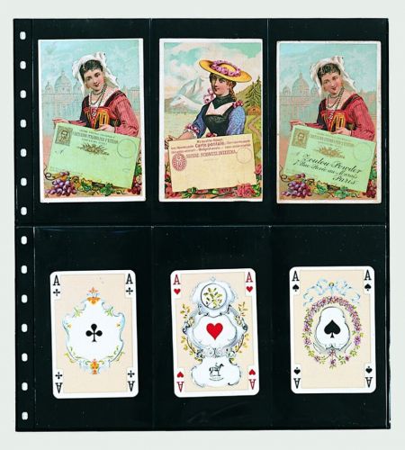 Safe Spezialblätter Schwarz für z.B. Spielkarten Nr. 7732 (5er Pack) Neu