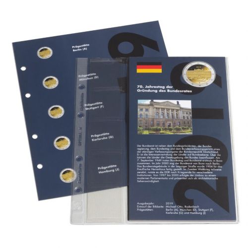 Leuchtturm Nachtrag 2019 für dt. 2 Euro-Gedenkmünzen „Bundesrat“ 359220 Neu