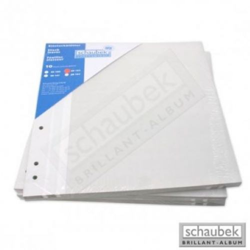 Schaubek Einsteckblätter Donau eb102-25 weiß ohne Mittelstreifen 25 Blatt Neu