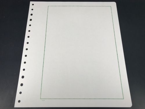 Kabe Blankoblätter Albumpapier mit grüner Randlinie, 50er Pack neuwertig