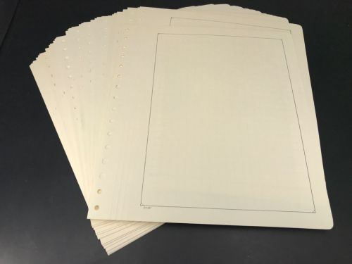 Kabe Blankoblätter mit schwarzer Randlinie und Netzunterdr. 50er Pack neuwertig