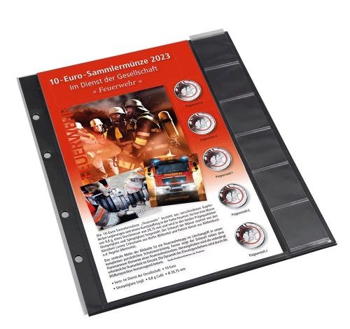 Safe Premium Zusatzblatt für die 10 €-Serie "Feuerwehr" Nr. 7377-2 Neu