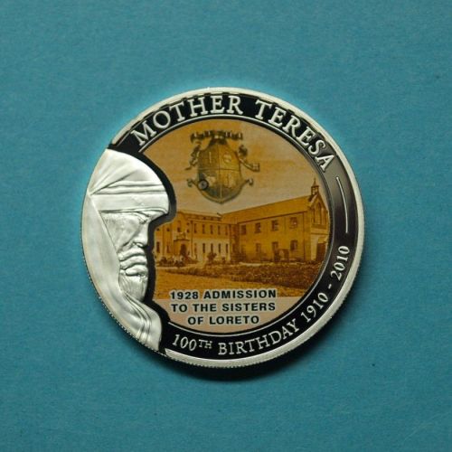 Palau 2010 1 Dollar Mutter Teresa Sisters of Loreto Cu versilbert PP