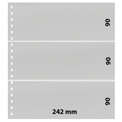 Lindner Klarsichthüllen mit 3 Taschen 823P (10er Pack) Neu