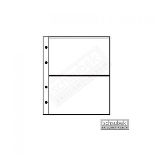 Schaubek Münzhüllen 2 Fächer 100x165 MZ1-5, 5er Pack Neu