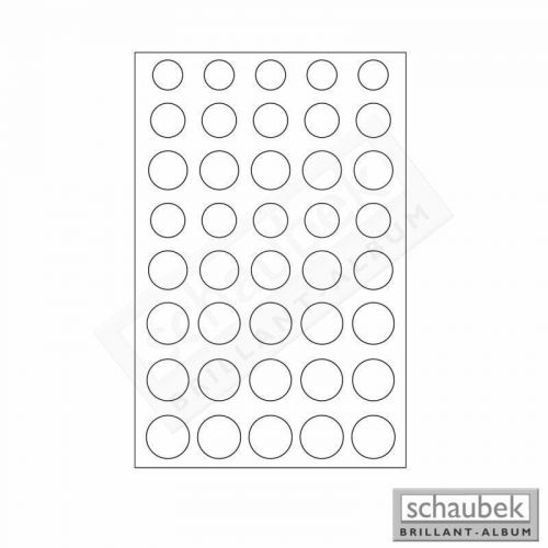 Schaubek Münzschuber "Solo", blau, 40 Felder für 2 Euro K858 Neu