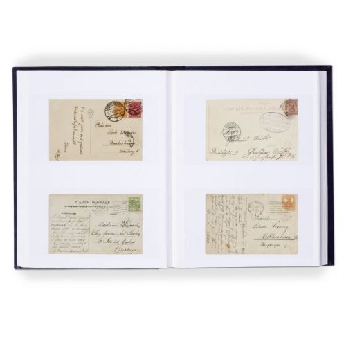 Leuchtturm Einsteckalbum für Briefe u. Postkarten, 64 Seiten, rot neuwertig