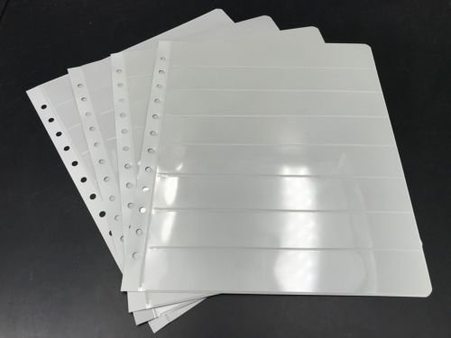 Michel Einsteckblätter Grau mit 8 Streifen - 34er Pack neuwertig