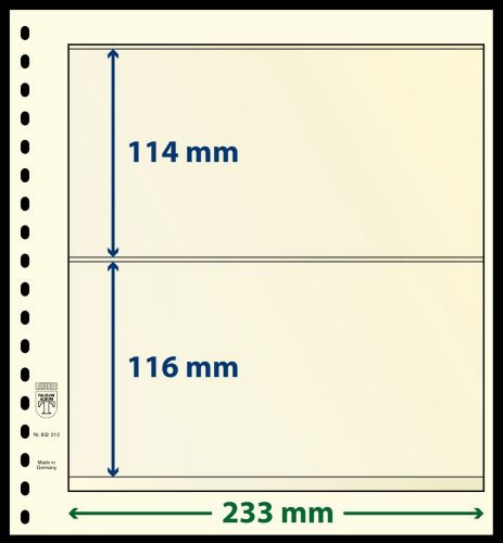 Lindner T- Blankoblätter 802212P (10er Packung) neuwertig