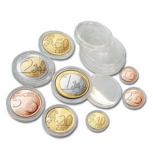 Safe Münzkapsel-Set für einen Euro-Kursmünzsatz (8 Stück) Nr. 6790 Neu