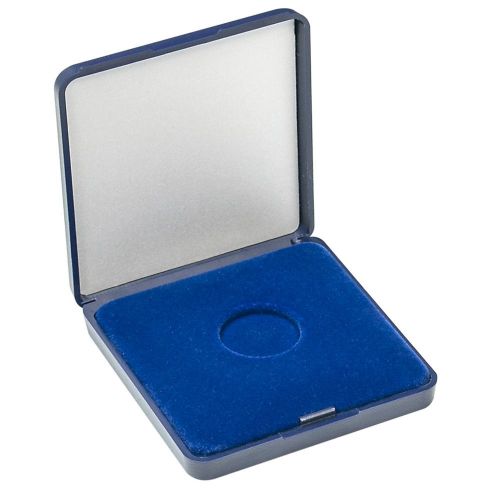 Lindner Münzetui blaue Velourseinlage für Münzen bis Außen-Ø 22mm 2029-022 Neu