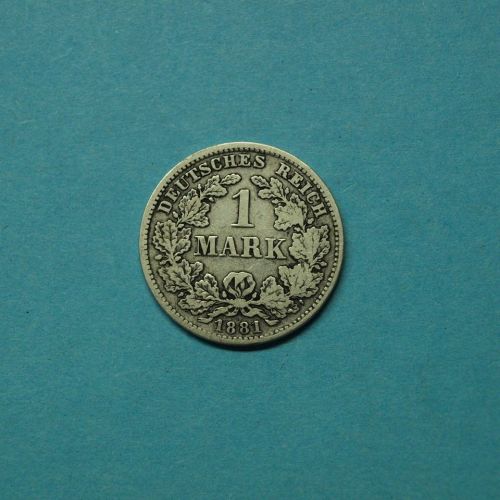 Kaiserreich 1881 A 1 Mark kleiner Adler