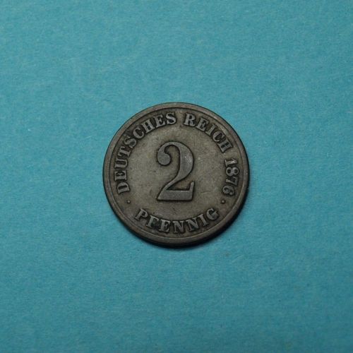 Kaiserreich 1876 E 2 Pfennig kleiner Adler