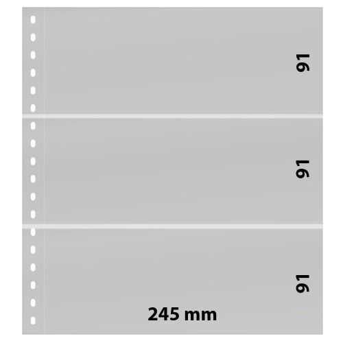 Lindner Einsteckblätter Omnia weiß 3 Streifen 011P (10er Packung) Neu