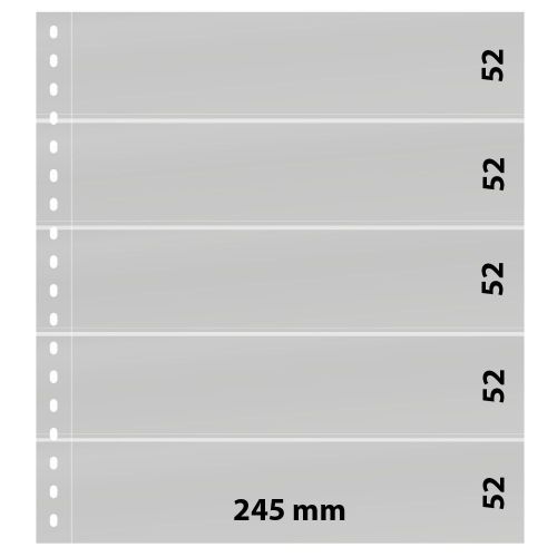 Lindner Einsteckblätter Omnia weiß 5 Streifen 013P (10er Packung) Neu