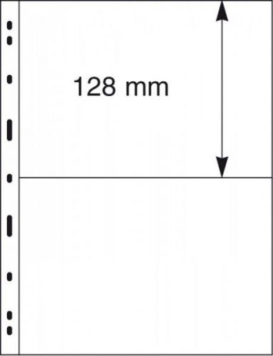 Lindner UNIPLATE Blätter Schwarz mit 2 Streifen 072 (5er Pack) Neu