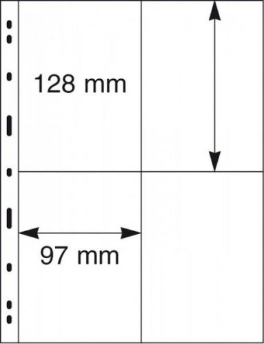Lindner UNIPLATE Blätter Schwarz mit 4 Taschen 079 (30er Pack) neuwertig