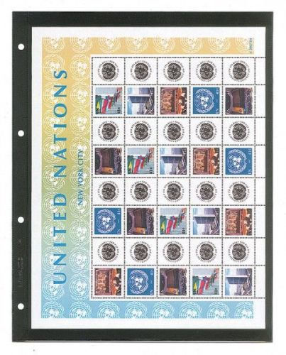 Lindner Einsteckblätter Schwarz für Publica LS 4101 (10er Packung) Neu