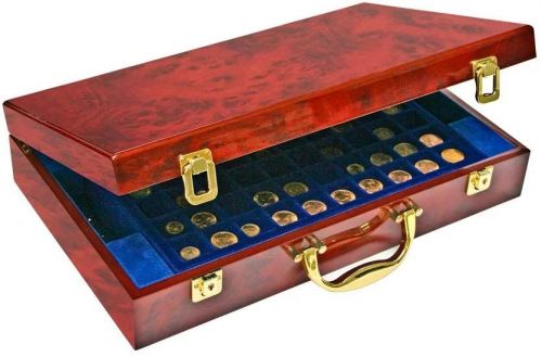 Safe Münzkoffer Premium mit 6 Tableaus für über 300 Münzen versch. Ø Nr. 169 Neu