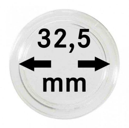 Lindner Münzkapsel 2250325P, 10er Packung Neu