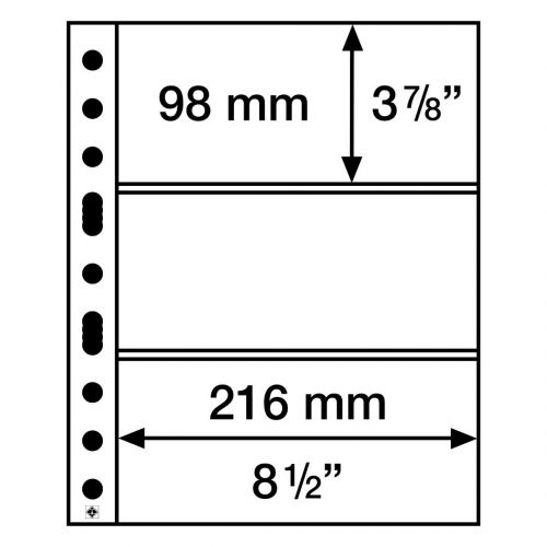 Leuchtturm Hüllen Klar Grande 3C (5er Pack) 308439 Neu