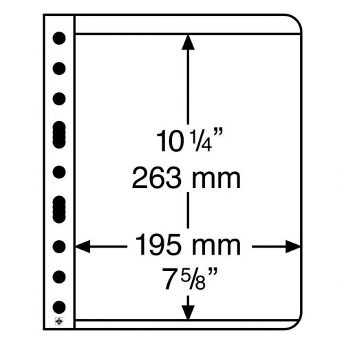 Leuchtturm Hüllen Klar Vario 1C (5er Pack) 318444 Neu