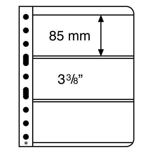 Leuchtturm Hüllen Klar Vario 3C (5er Pack) 319560 Neu