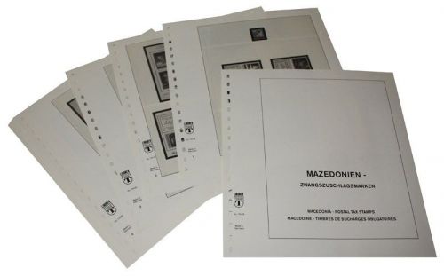 Lindner-T Mazedonien Zwangszuschlagsmarken 1991-2008 Vordrucke 174ZA Neuware
