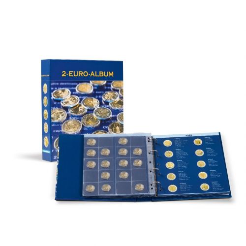 Leuchtturm NUMIS-Vordruckalbum für 2-Euro aller Euro-Länder Bd 10 371026 Neu