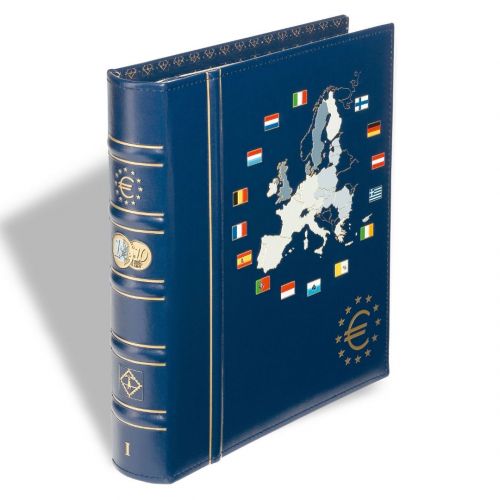 Leuchtturm Münzalbum VISTA, Band 1 für 12 Euro-Kursmünzensätze 341040 Neu