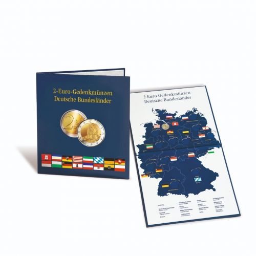 Leuchtturm Münzalbum PRESSO für 2-Euro-Münzen "Deutsche Bundesländer" 367372 Neu