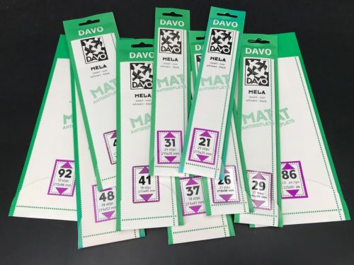 Davo Klemmstreifen Schwarz "Mela" 10 versch. Packungen neuwertig