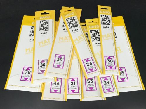Davo Klemmstreifen Klar "Alba" 10 versch. Packungen neuwertig