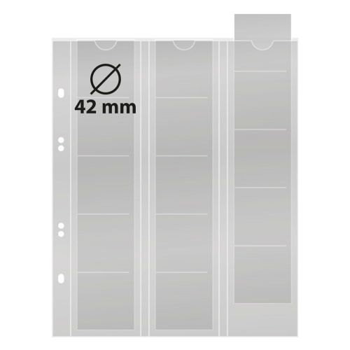 Lindner Multi Collect Blätter, für 15 Münzen bis 42 mm Ø, MU15R (5er Pack) Neu