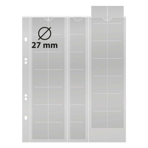 Lindner Multi Collect Blätter, für 35 Münzen bis 27 mm Ø, MU35 (5er Pack) Neu