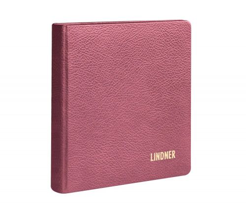 Lindner Karat Ringbinder Weinrot aus Leder 1106L-W Neu