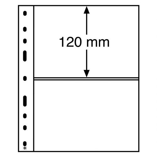 Leuchtturm Hüllen Klar OPTIMA 2C (10er Pack) 309942 Neu