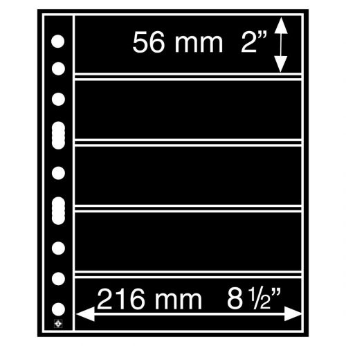 Leuchtturm Hüllen Schwarz Grande 5S (5er Pack) 312953 Neu