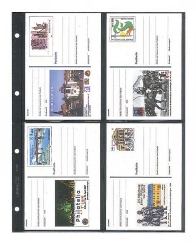 Lindner Einsteckblätter Schwarz für Publica LS 4146 (10er Packung) Neu