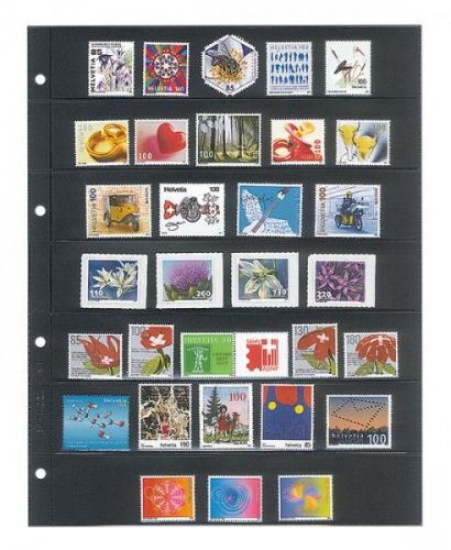 Lindner Einsteckblätter Schwarz für Publica LS 4107 (10er Packung) Neu