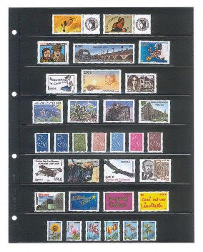 Lindner Einsteckblätter Schwarz für Publica LS 4108 (10er Packung) Neu
