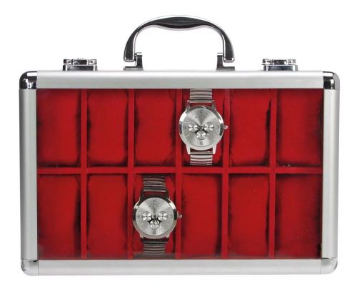 Safe Alu-Uhren-Koffer KLASSIK innen rot Nr. 265-1 Neu