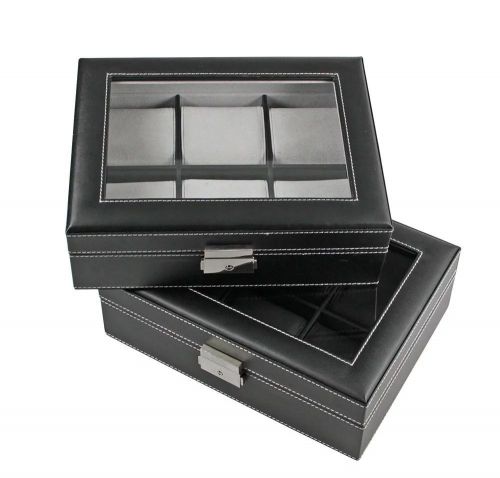 Safe Uhrenkoffer für 6 Uhren innen grau Nr. 217-2 Neu