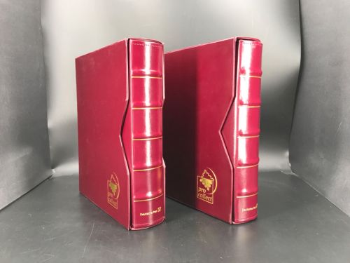 Deutsche Post Ringbinder/ Kassette Weinrot Pro Collect mit je 20 Bl. gebraucht
