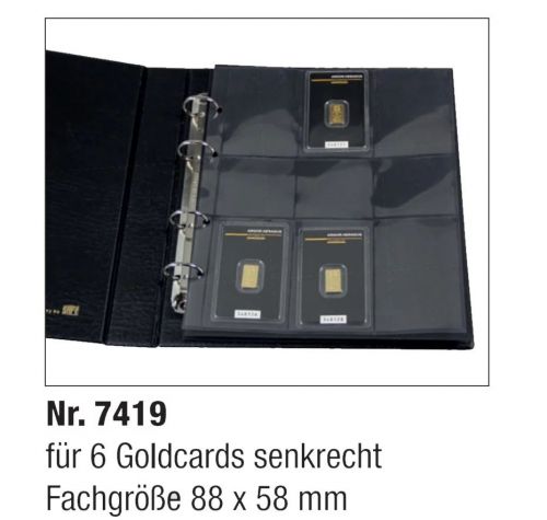 Safe Premium Ergänzungsblätter mit 6 Fächern (5er Pack) Nr. 7419 Neu