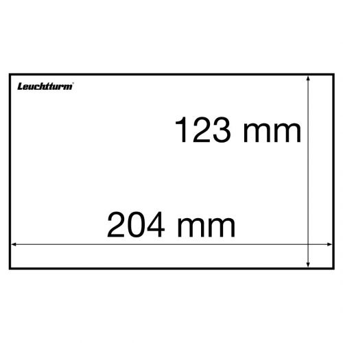 Leuchtturm Schutzhüllen für große Banknoten (204 x 123 mm) 341222 Neu