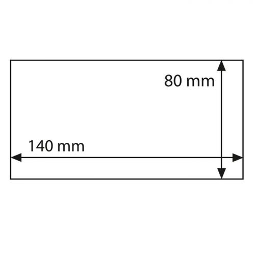 Leuchtturm Schutzhüllen für „Euro Souvenir“-Scheine (140 x 80 mm) 359380 Neu
