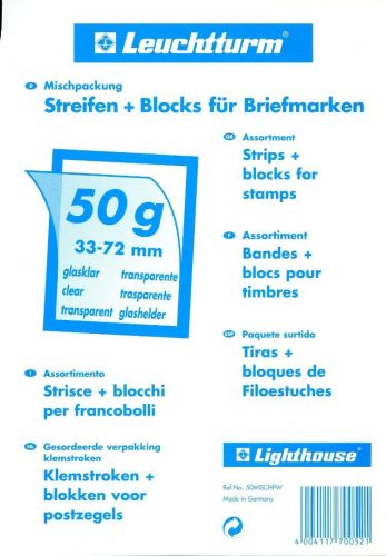 Leuchtturm 30 Klemmstreifen Kiloware 50g klar 306770 Neuware